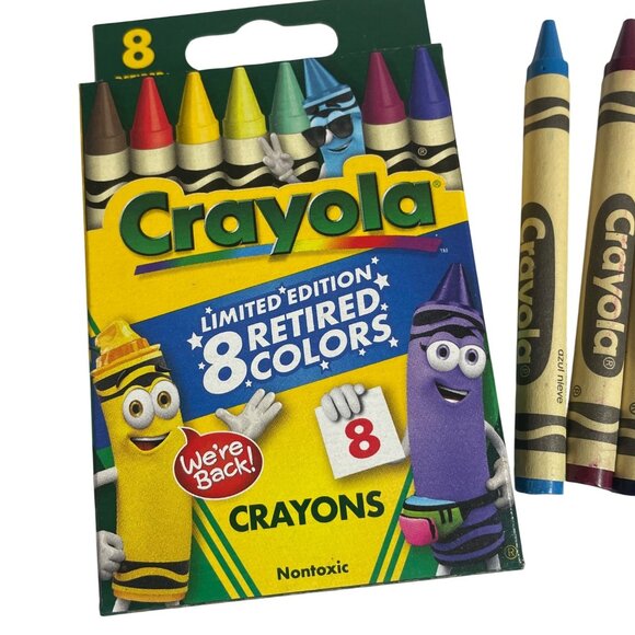 Crayola Limited Edition 8 Colors Crayons Set Back from Retirement Time Shortly - Picture 2 of 6
